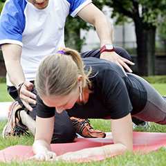 Woman recieving one-on-one training